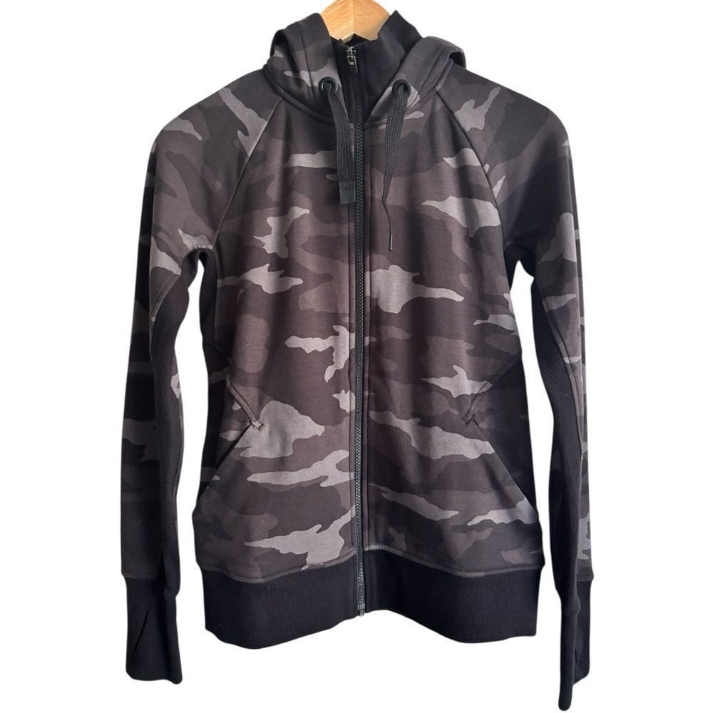 Athleta Triumph Hoodie Tiny Leopard Print Extra Small